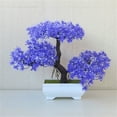 Artificial Tree Bonsai Realistic Plastic Tree For Office Desk Decor