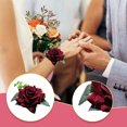 thumbnail image 3 of 2 juegos, flor de muñeca de boda, flor de muñeca de rosa de dama de honor, adecuado para celebraciones de aniversario de boda, bailes, fiestas, decoración del hogar., 3 of 5