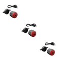 thumbnail image 4 of Toystoory Bicicleta bicicleta luz trasera recargable BikeSeat Post luz impermeable freno advertencia lámpara trasera luces de seguridad Basismodell 3piezas, 4 of 6