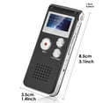 thumbnail image 2 of RONY 32GB Digital Voice Recorder MP3 Player for Lectures, Interviews - Mini Portable Dictaphone with Playback A-B Repeat, USB Cable Included, 2 of 10