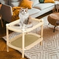 thumbnail image 1 of Cama para Mascotas Doble Capa Tipo Sofá Rascador Colchón Lounge de Madera Resistente Almohadilla Rascadora Tablero Lounge para Protección y Diversión Estilo A, 1 of 8
