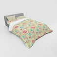 thumbnail image 3 of Ambesonne Floral Bedding Set 3 Pcs, Blooming Spring Sprouts, Twin, Multicolor, 3 of 3