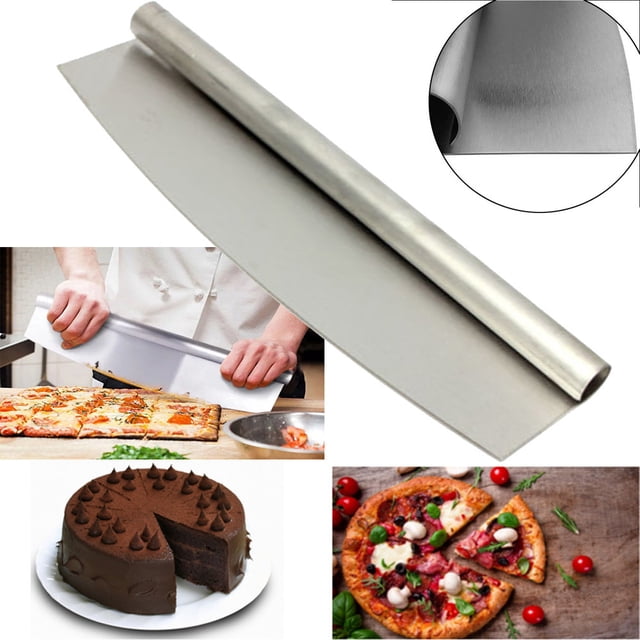 Agiferg Stainless Steel Pizza Cutter 12 inch Blade Rocker Style Professional Slicer