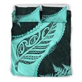 thumbnail image 3 of Paua Shell Maori Silver Fern Bedding Set, Turquoise, 3 of 5