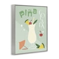 thumbnail image 3 of Stupell Industries Glam Pina Colada Typography Gray Framed Giclee Art, 24 x 30, by Anna Quach, 3 of 8