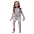 thumbnail image 3 of Girls Pajamas Set Children's Thermal Underwear Set Wool Silk Boys Girls Thick Long Pajamas Kid Clothes Warm Toddler Pajamas for Little Girls 18-24 Months, 3 of 3