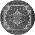 thumbnail image 1 of Ahgly Company Indoor Round Oriental Gray Industrial Area Rugs, 7' Round, 1 of 4