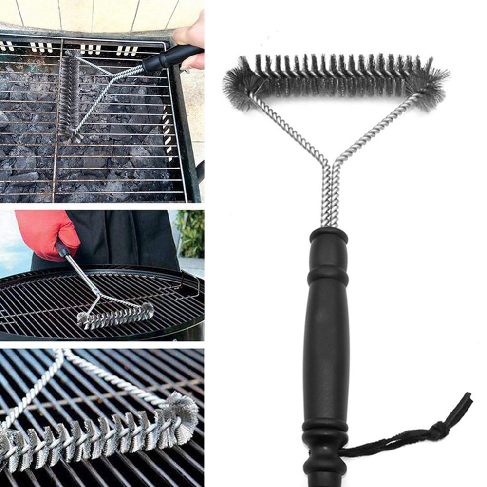 30CM Grill Brush and Scraper with Handle Safe Wire Stainless Steel