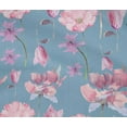 thumbnail image 4 of oneOone Cotton Flex Grayish Blue Fabric Flower Watercolor Quilting Supplies Print Sewing Fabric By The Yard 40 Inch Wide, 4 of 4