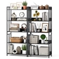 thumbnail image 1 of Costway 2 PCS 5 Tier Bookshelf 62" Tall Bookcase with Tiltable Shelves Display Storage Rack, 1 of 9