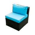 thumbnail image 5 of CoSoTower 5 Pieces PE Rattan Sectional Outdoor Furniture Cushioned U Sofa Set with 2 Pillow, 5 of 8