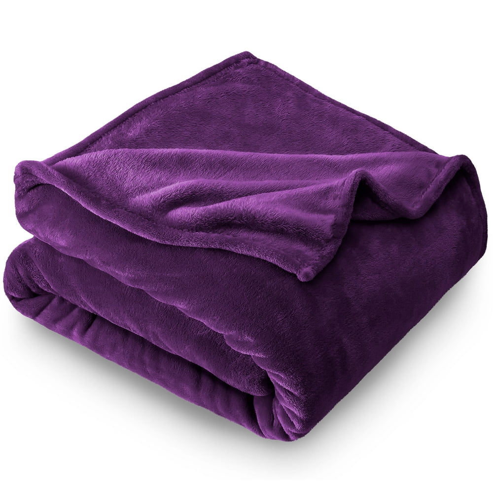 Bare Home Ultra Soft Microplush Velvet Blanket Luxurious Fuzzy Fleece