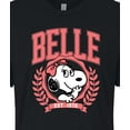 thumbnail image 3 of Peanuts - Belle Collegiate - Juniors Cropped Graphic T-Shirt, 3 of 6
