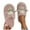 Pink, variant on CHUMUD Women's Cute Sheep Fluffy Memory Foam House Flat Slippers Winter Warm Plush Anti-Slip Slipper for Indoor & Outdoor