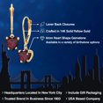 thumbnail image 2 of Gem Stone King 14K Yellow Gold Red Rhodolite Garnet Earrings for Women | 1.44 Cttw | Gemstone January Birthstone | Heart Shape 6MM, 2 of 6