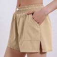 thumbnail image 5 of AXXD Khaki Workout Shorts Summer Sports Shorts Fitness Running Loose Breathable Quick Dried Yoga Shorts Mother's Day, 5 of 7