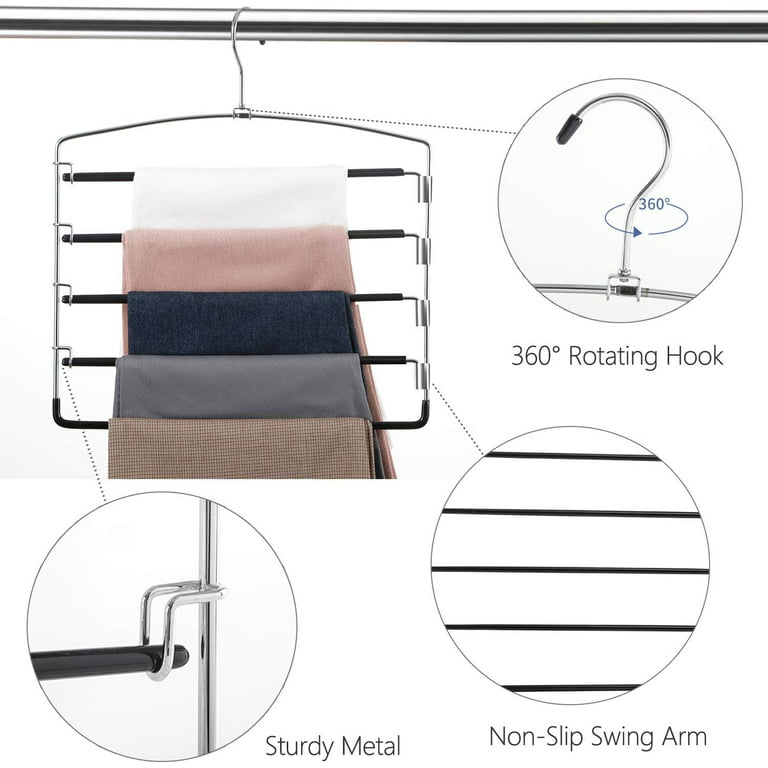 Standard Plastic Hangers With Non-slip Design 360°swivel Hook Space Saving  Organizer For Bedroom Closet Shirts Pants - Temu