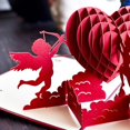 thumbnail image 4 of Tarjetas De Felicitación Tarjetas De Felicitación Tarjetas De Agradecimiento Tarjetas Tarjetas De Navidad Con Creativo En 3D Cupido BLESIY Tarjeta de felicitación emergente 3d, 4 of 8