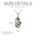 thumbnail image 7 of JKR Green Necklace for Women 925 Sterling Silver Dainty Gemstone Pendant Fine Jewelry Mothers Day Birthday Gifts for Mom Her, 7 of 7