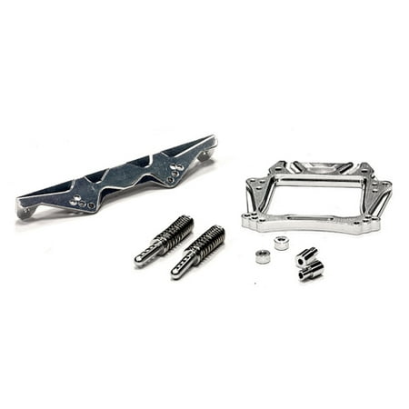 Rustler Front Shock Tower Integy RC Toy Model Hop-ups T8059SILVER Front Shock Tower for Traxxas 1/10 Rustler XL5 & VXL ()