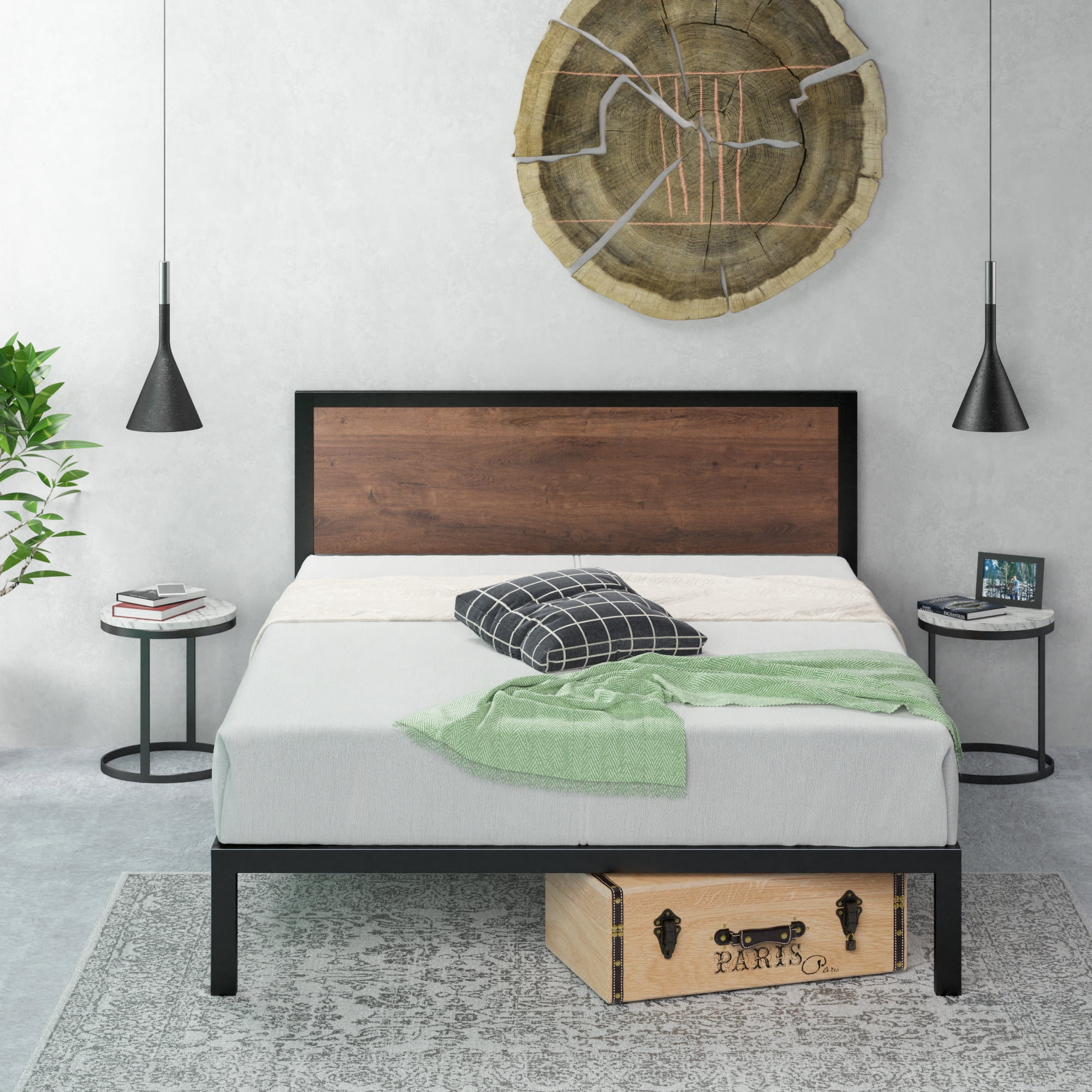 Zinus Mory 38" Metal Platform Bed Frame, Full