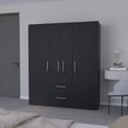 thumbnail image 3 of CoSoTower Armoire Elma, Bedroom, Black, 3 of 7