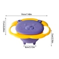 thumbnail image 2 of Ovzne Bowl Antioverflow For Children With Rotation 360 Lid Material Insurance Bowl Magical 360 Degree Rotation For Children On Clearance, 2 of 7