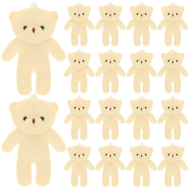 18 piezas Adorables Pendantes de oso múltiples Figuras de osos de la función colgante de osos pequeños