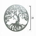 thumbnail image 3 of Natures Tree of Life Stainless Steel Wall Decor in 24" Diameter, 3 of 4