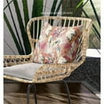 thumbnail image 4 of Plant Illusion Indoor/Outdoor Fabric Pillow in White Yellow Red 16x16, 4 of 8