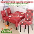 thumbnail image 7 of (Set of 6) Stretch Dining Chair Covers Xmas Christmas Party Banquet Seat Protector Decor, 7 of 7