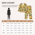 thumbnail image 3 of KLL Ethnic African Print Women's Long Sleeve Pajamas with Pants Sleepwear Loungewear 2 Set-Small, 3 of 7
