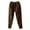 Brown, variant on Women's Corduroy Straight Leg Pants with Elastic Waist and Pockets Comfortable Casual Trousers for Fall and Winter
