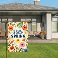 thumbnail image 3 of Amhnf Hello Spring Floral Garden Flag For Home Outdoor Garden Yard Decor 12x18 inch, 3 of 5