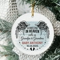 thumbnail image 2 of Someone in Heaven Call Us Grandpa & Grandma Christmas Ornament 2025, Ornament Name Memorial Xmas Keepsake for Loss of Baby From Grandparents, 2 of 5