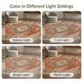 thumbnail image 7 of ODIKA 8'x10' Washable Area Rug Tone Vintage Abstract Distressed Faded Ornamental Terracotta for King Size Bedroom Under Bed, Master Suite, Non-Shedding, Easy Care, 7 of 7