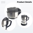 thumbnail image 3 of Multifunctional Electric Coffee and Grain Grinder, 15.9 oz (450 g) Capacity, Eight-Blade Design, Stainless Steel Body, Includes Extra Blade Set, Electric Spice Grinder for Home Use, 3 of 5