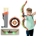 thumbnail image 1 of Children Archery Set Including Board Arrow Holder Suction Cup Arrows and LED Lights Bow for Children Indoor Outdoor Game, 1 of 6