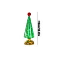 thumbnail image 3 of HOARBOEG Glass Mini Christmas Tree Candle Lights, 10.62 Inch Tabletop Decor for Holiday, Festive Glass Tree Lamp with LED Lights, Perfect for Mantel, Shelf, Office, Party, Gift, 3 of 4