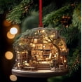 thumbnail image 2 of Christmas Bookstore Ornament, Book Lover Christmas Ornament, Christmas Book Tree Ornament, Book Christmas Tree Ornaments, Book Ornaments for Christmas Tree, Bookgift (#A), 2 of 4