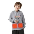 thumbnail image 2 of Sudadera con capucha de invierno con control de temperatura de tres velocidades y estampado para niños y niñas, 2 of 9