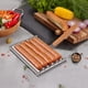 thumbnail image 5 of Rodillo para perritos calientes para parrilla, rodillo para perritos calientes para barbacoa, estante para rodillos para salchichas de acero inoxidable con mango de madera, herramientas para rodillos, 5 of 8