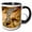 Black/White, variant on 3drose, Perentie Monitor Lizard, Central Australia - Na02 Dno0698 - David Northcott, 11oz Two-tone Black Mug