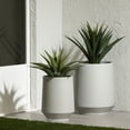 thumbnail image 1 of South Shore Dalya Set of 2 Planters, in Greige, 1 of 9