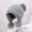(Light hat) Gray, variant on Autumn And Winter Big Head Circumference Warm Wool Cap Ladies Silver Line Knitted Caps Thicken Plus Velvet Warm Hair Ball Hats