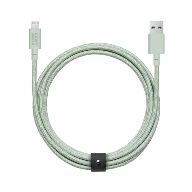 Native Union Belt XL Charge/Sync Lightning Cable 10ft Sage Charge/Sync Cables