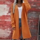 thumbnail image 3 of Suéter Cárdigan largo de color sólido Cárdigan de punto europeo y americano para mujer Ropa de mujer de longitud media, 3 of 6
