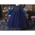 thumbnail image 3 of AMERTEER Robe Princesse pour Filles Bébé Manches Longues Sequins Maille Noël Anniversaire Fête Banquet Rouge 11-12 Ans, 3 of 8