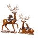 thumbnail image 3 of Juego de 2 estatuas de reno Feng Shui, decoración creativa para amigos, animal de resina 15x6x30cm 18x6x21cm, 3 of 9