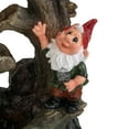 thumbnail image 3 of CoSoTower 8.3X4.7X13.8" Decorative Woodland Gnome Water Fountain with LED Light, Brown, 3 of 9